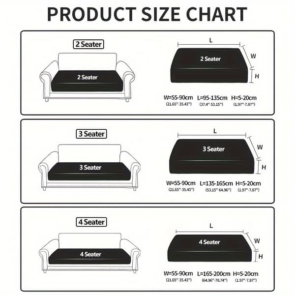 Hvedeøre Ris; Plus Size XL [Bredde 65-85cm, Længde 165-200cm]; Elastisk Sofabetræk, Helårs, Anti-Katteklore Ryglænsbetræk, Hyndebetræk XL