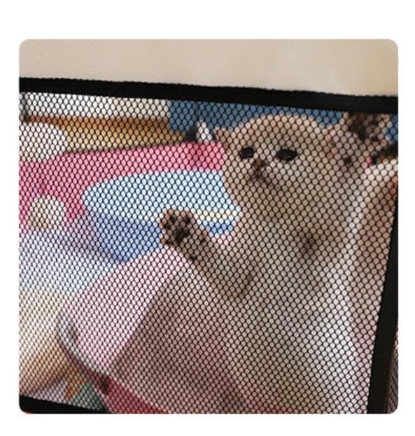 Foldbart Hunde Kat Legehus, blå, sort, 90*90*60cm