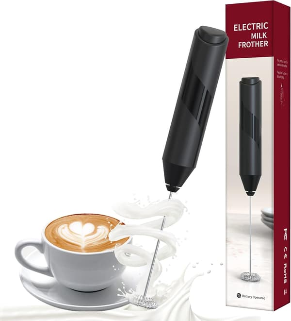 Håndholdt mælkeskummer, kaffeskummer blender, elektrisk mælkeskummer