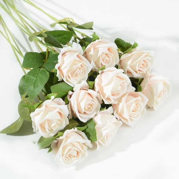 Kunstig rose, rosa, 50cm, 10 stk