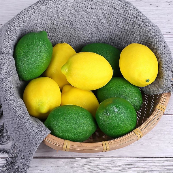 2 bitar av hög simulerad citron modell falsk frukt citron gul citron tidig utbildning rekvisita dekoration skum frukt leksaker