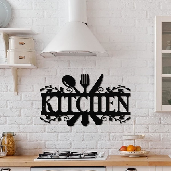 1 stykke køkken metalskilt, køkkenskilt vægdekoration, rustik bondehusindretning til fastelavnspåske dit hjem, køkken eller spisestue, 14 x 8,8 tommer