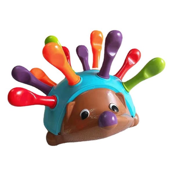 Spike The Fine Motor Hedgehog Hånd-øje koordination Indsat Børn Børn Tidligt pædagogisk legetøj