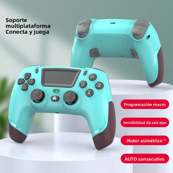 Grønn Q103 Bluetooth Trådløs Spillkontroller, Kompatibel med Switch-stil, PS3, iOS, Android, PC