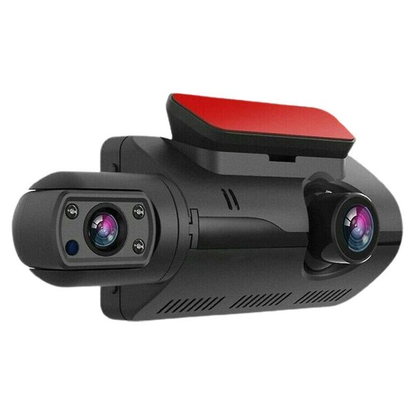 Fhd bil dvr kamera dash cam dubbel inspelning dold videobandspelare dash kamera 1080p mörkerseende parkeringsövervakning g-sensor dashcam Black