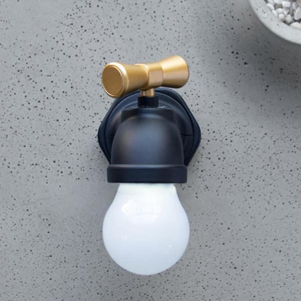 Vandhane 2,5w Usb genopladelig sengebordslampe, sort