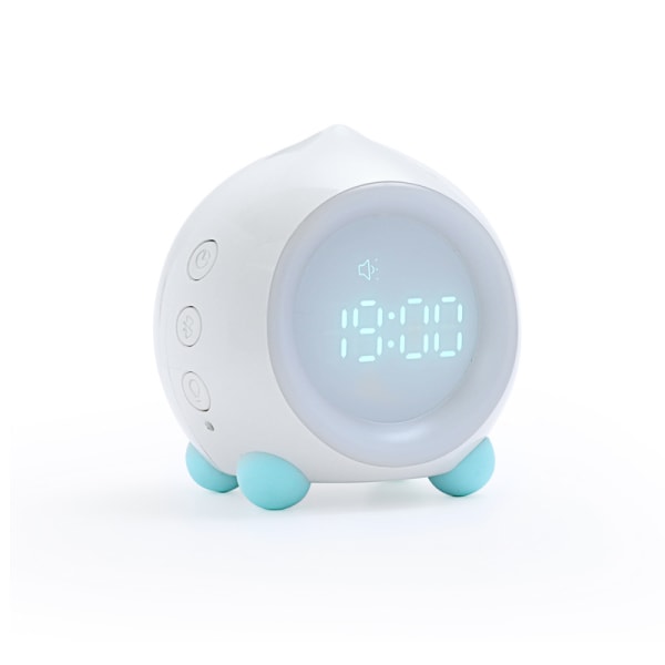 Farve Taoqu intelligent vækkeur Kreativ multifunktion Bluetooth højttaler Student digitalt ur Børns sovelys 75 * 85 * 86 mm