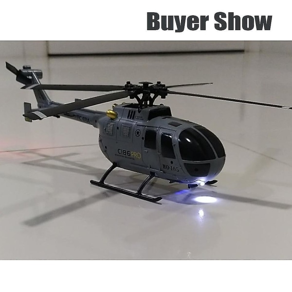 C186 Pro Rc helikopter til voksne 2,4 g 4-kanals Bo105 skala