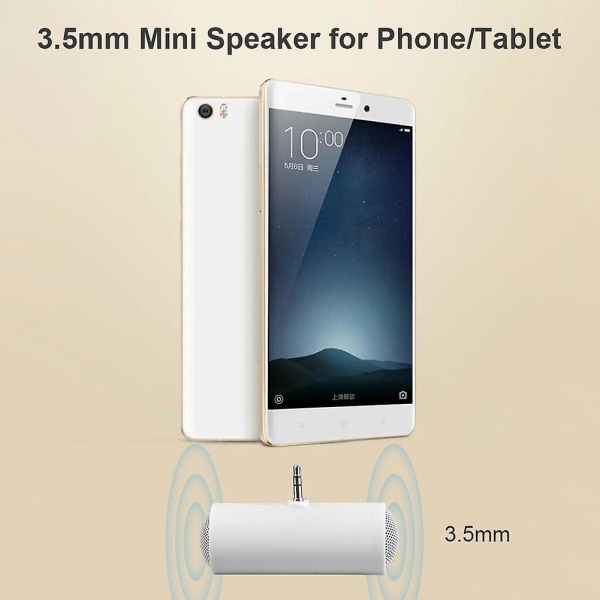 Mini lydboks stereo subwoofer line-in højttaler med 3,5 mm trs stik til iphone ipad ipod android smartphone tablet tilbehør Black
