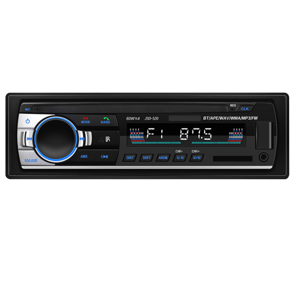 Bil Bluetooth MP3 enkelt-spindlet bil plug-in kort U disk FM radio Bluetooth MP3 afspiller