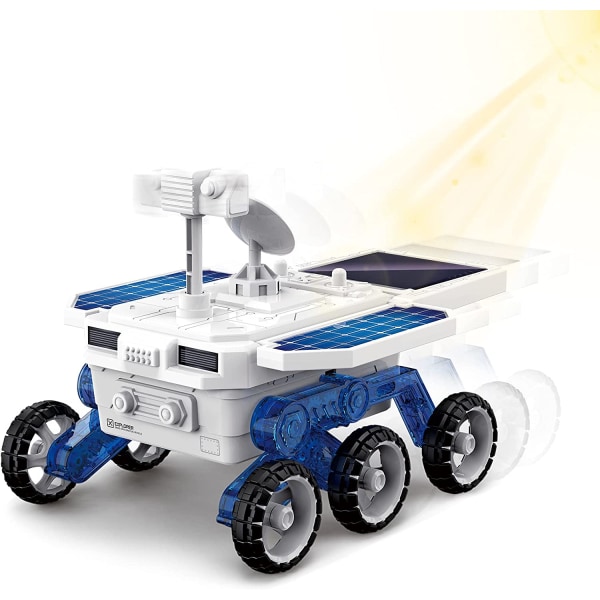 DIY Legetøjsbil Solar Mars Exploration Car Science Building Toy Ki