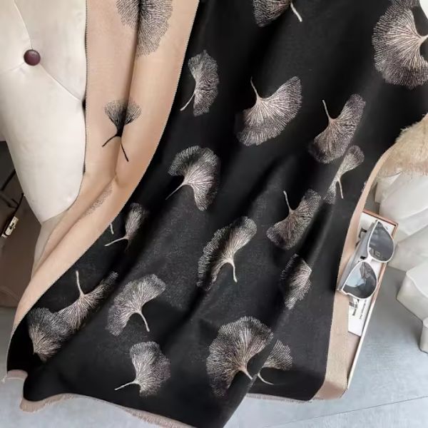 Imitation Cashmere Hot Sell Tyk Lang Skarp Kvinder Airconditionering Shawl Kort Skæg Tassel Dekoration Varmt Forklæde 4