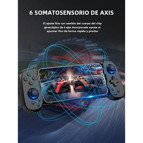 Blå D3 BT 5.0 Mobil Spelkontroll Expanderbar, Kompatibel med Android/iOS/HarmonyOS