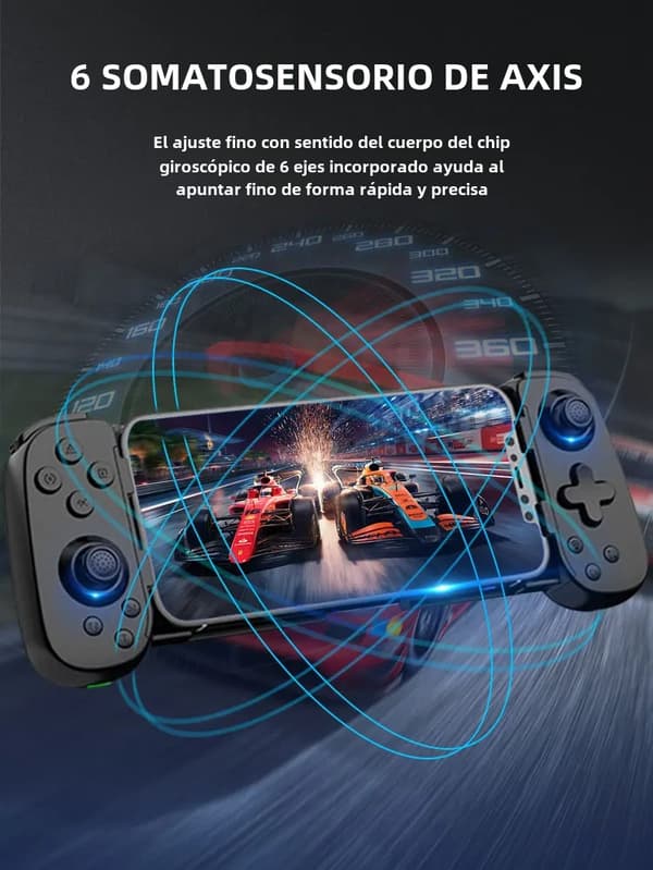 Receiver X3 Trådlös Bluetooth Gamepad med Officiell App Support, Spel Joystick Kontroller