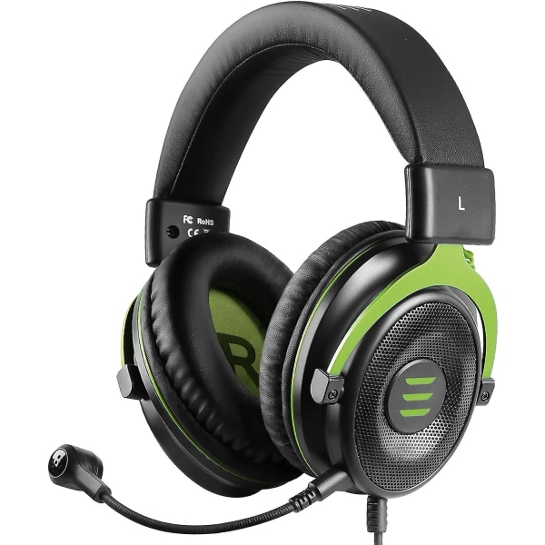 Pc Gaming Headset - Trådbundna hörlurar med brusreducerande mikrofon - Kompatibel med Ps4/ps5, Xbox One, Pc (1 Pc)
