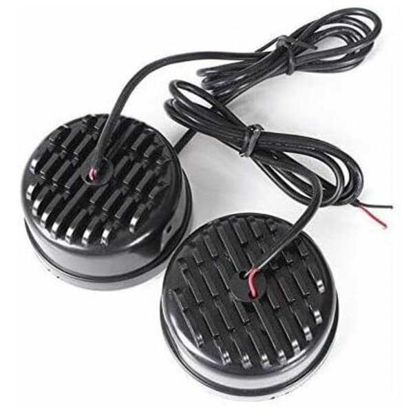 Universal rund 9-LED dimljus (vitt ljus), 12V, 4.5W, bil dimljus, 2-pack