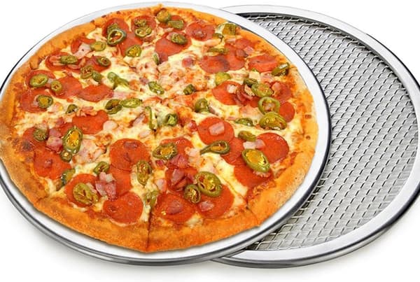 Non-stick Bakeware Aluminium Pizza Sten Mesh Pizza Skärm, 1-pack (25 cm)