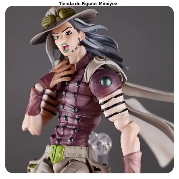 17 cm ledad fantasy krigar actionfigur, brun klädsel, samlarobjekt för vuxna, stilfull pose