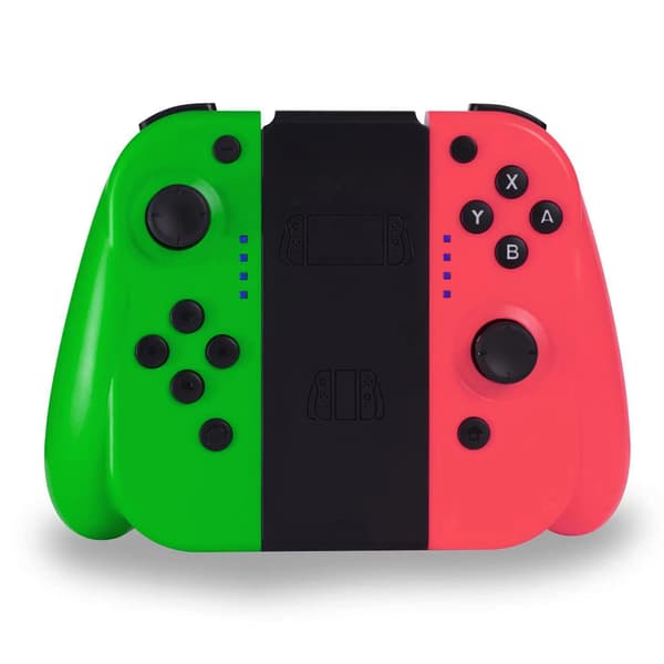 Hvid trådløs controller, kompatibel med PS4, vibration inkluderet, USB-ladekabel, ergonomisk