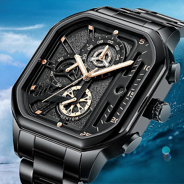 Herre Quartz Watch Lysende Vandtæt Herre Quartz Watch Gave