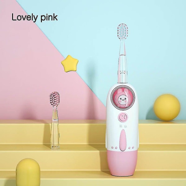 Elektriska tandborstar för barn Uppladdningsbar eltandborste för barn pink  492e | pink | Fyndiq