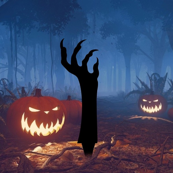 Halloween Metall Spökhänder Trädgårdsdekoration Hemträdgårdsdekoration