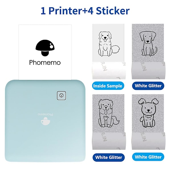 Termisk Printer 300dpi M02 Pro Mini Impresora Lommefoto Udskrifter Smart Mobiltelefon Imprimante