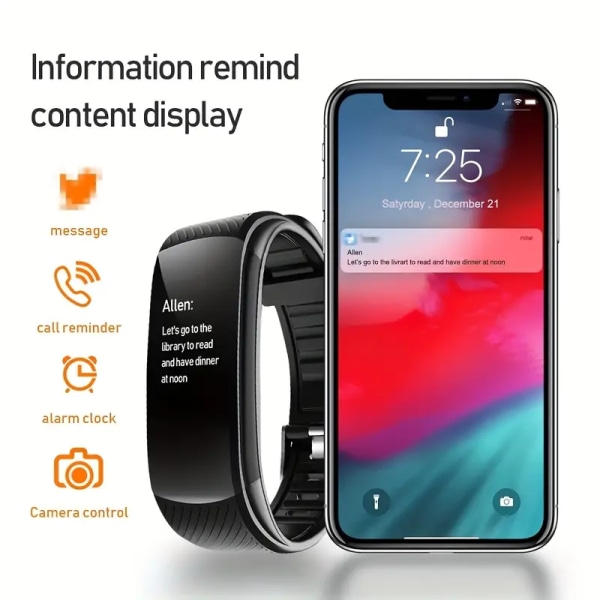 Sport Smart Watch Herr Dam Elektronisk Smart Watch Klocka för Android IOS