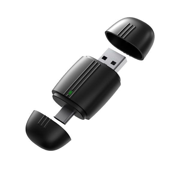 2-i-1 universell trådløs adapterboks for CarPlay og Android Auto - kablet til trådløs (modell E) E