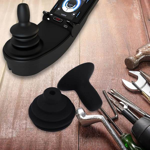 4 st Styrpinne-knapphättor för rullstol, Joystick-kontrollknapp, Knopp och Dammskydd, Svart Joystick-knopp, Knappkontroll för Elektrisk Rullstol