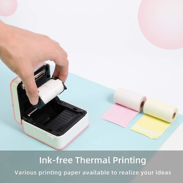 M02pro Fun Printer gør-det-selv kunstfotoprint 300dpi termisk mærkat 15/25/50 mm etiketteringsmaskine