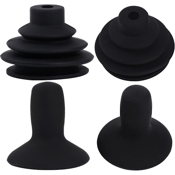 4 st Styrpinne-knapphättor för rullstol, Joystick-kontrollknapp, Knopp och Dammskydd, Svart Joystick-knopp, Knappkontroll för Elektrisk Rullstol