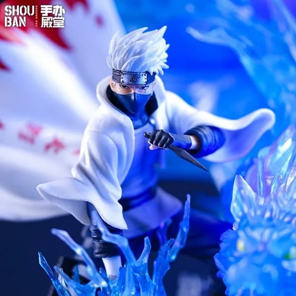 Hvid variant; 6. generations ninja dukke, håndlavet dekoration, børnefødselsdagsgave