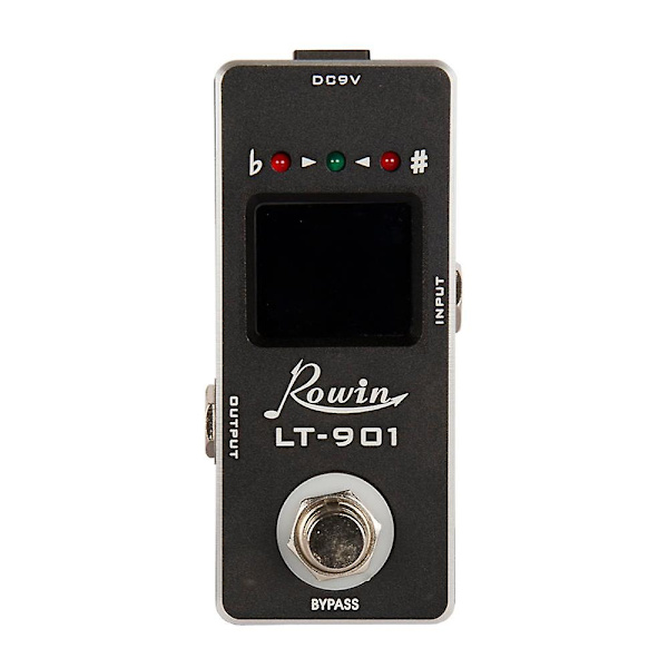 Rowin LT-901 Gitarrstämapparat Effektpedal Mini Kromatisk True Bypass LCD-Skärm Digital Pedal Tu
