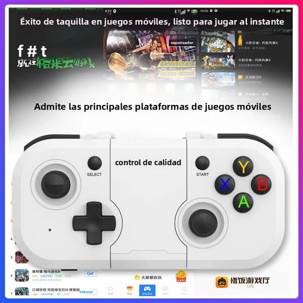 PiQ103 Bluetooth trådløs spillkontroller, kompatibel med Switch-stil, PS3, iOS, Android, PC