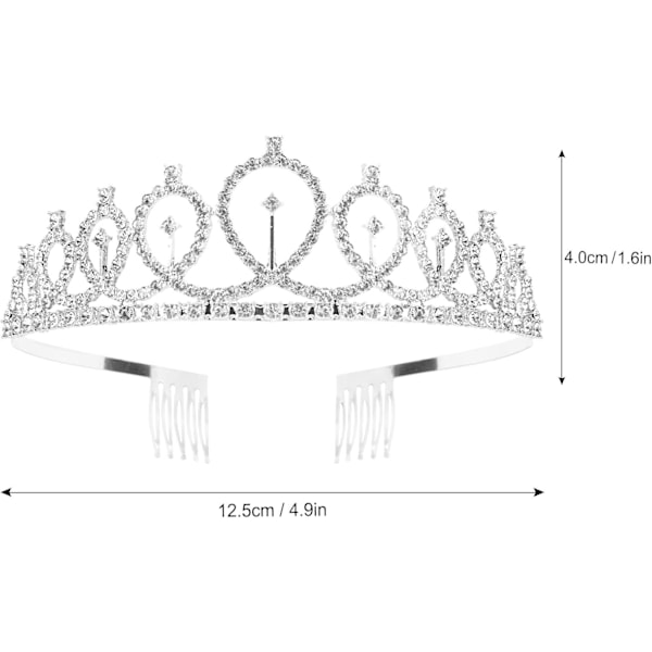 Fødselsdagskroner til kvinder Fødselsdagsdronning Sash & Rhinestone Tiara Sæt Fødselsdagstiaraer og Sash til kvinder