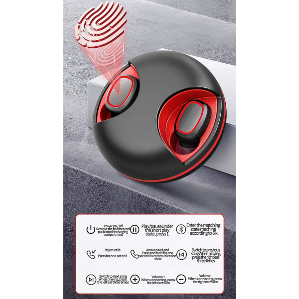 Trådløse øretelefoner Øretelefoner til piger Fasion True Wireless TWS in-ear hovedtelefoner Bluetooth 5.1 Stereo med UFO drejeligt dæksel Ladeetui Vandtæt