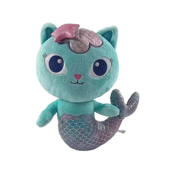 Gabby Dockhus Plyschleksak, 23 cm, Silkeshår, Katt & Sjöjungfrufordon, Barnpresent