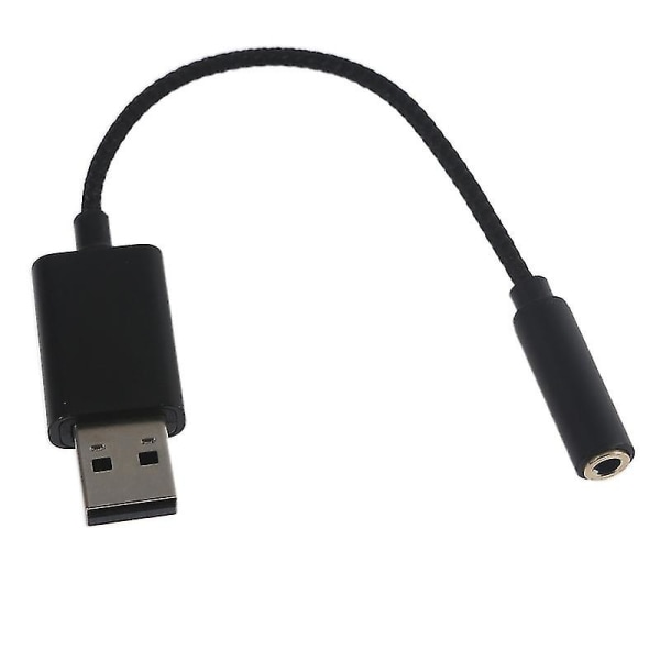 2 i 1 USB til 3,5 mm Computer Lydkabel USB til Aux Hovedtelefon Adapter Konverter