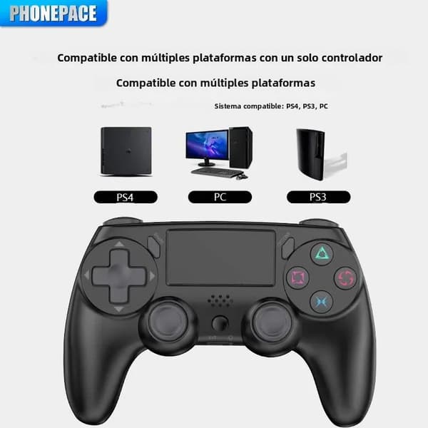 Svart trådlös spelkontroll för Android-mobilspel, kompatibel med Android-smartphones och -surfplattor