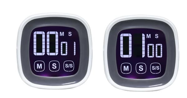 Stopur Elektronisk Køkken Timer Touch Screen Timer Påmindelse Nedtællingsur Touch Screen Timer med Stopur