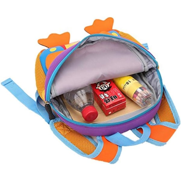 Børnerygsæk, skoletaske til småbørn, 2-5 år gammel børnetaskebærer（Ugle）