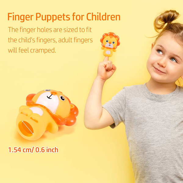 Animal Finger Dukker 5 STK Mini Silica Gel Finger Dukker Pædagogisk legetøj til børns historier, børns gaver (skov)
