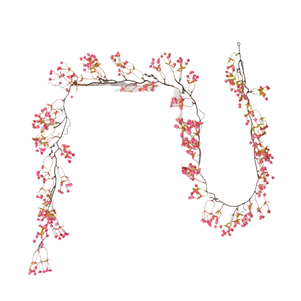 Kunstig brudeslør-ranke, rosa, 2 planter