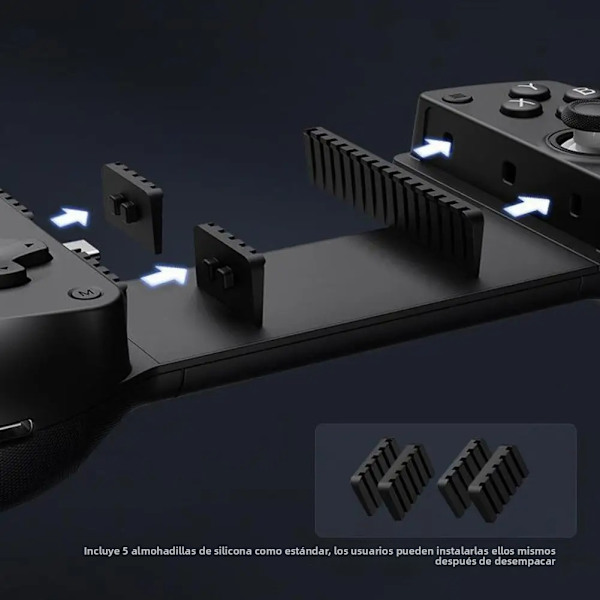 Sort HY 9017 Trådløs Controller, Kompatibel med Switch, PS3, Android, RGB Turbo Dual Motor