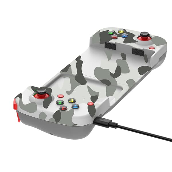 Sort & Hvid 2 stk. Bluetooth Trådløse Spilcontrollere Kompatible med Nintendo Switch/Android/PC