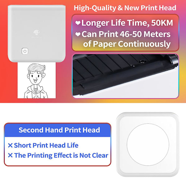 Printer Fun Photo Impresora Porttil M02pro 300dpi Trådløs Telefon App Termisk Printer Diverse Termiske Klistermærker