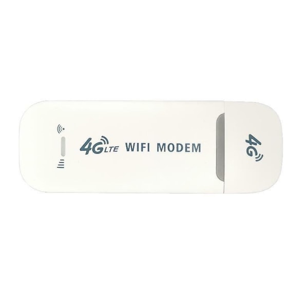 Olåst 4g-lte trådlöst Wifi USB Dongle Stick Mobilt bredbandsmodem Sim-kort White