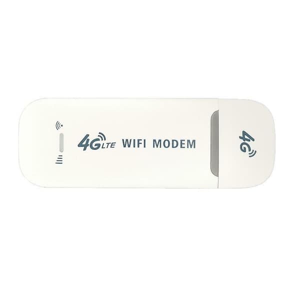 Ulåst 4g-lte trådløst wifi usb dongle stick mobilt bredbåndsmodem simkort White
