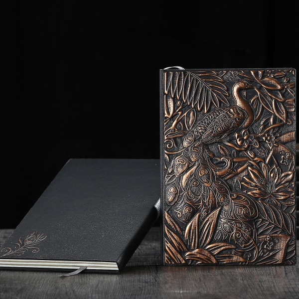Årsmøde Eksklusiv Hardcover-bog Antik A5 Peacock Notesblok i europæisk stil